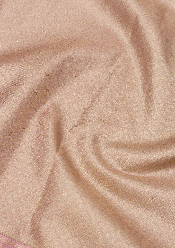 Lavender Zariwork Pure Silk Saree