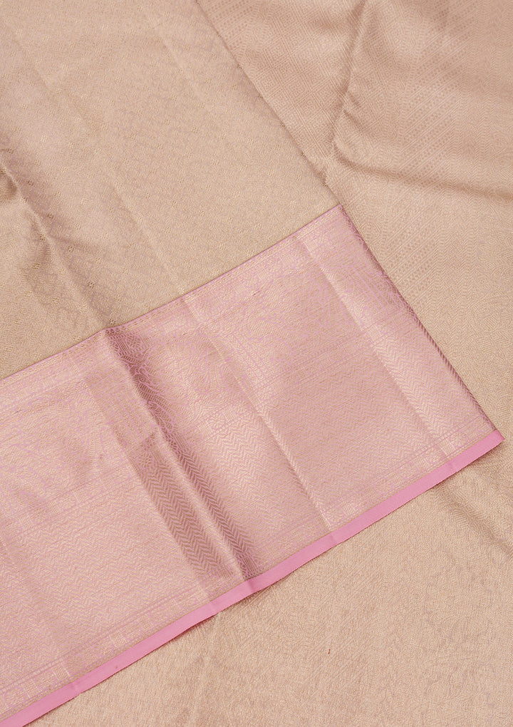Lavender Zariwork Pure Silk Saree