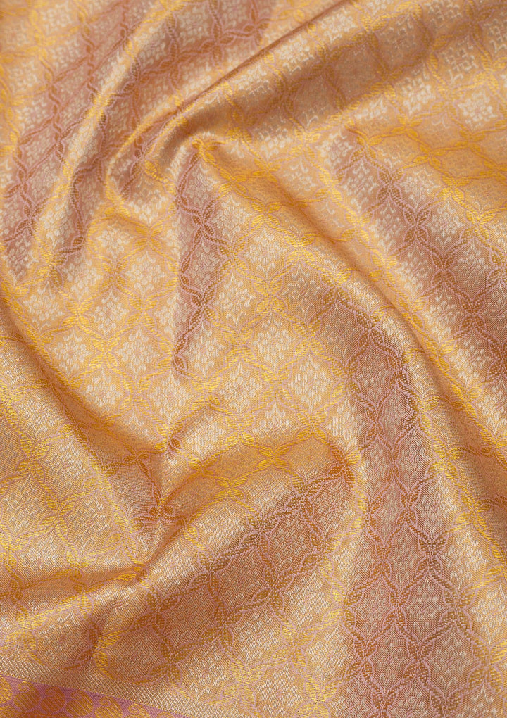 Lavender Zariwork Pure Silk Saree