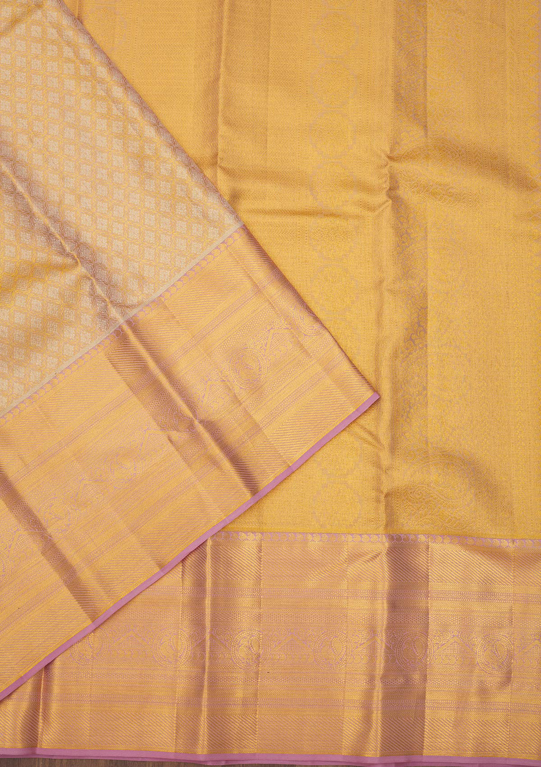 Lavender Zariwork Pure Silk Saree