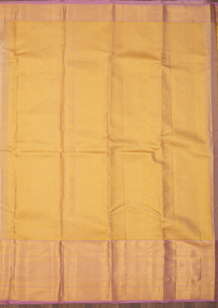 Lavender Zariwork Pure Silk Saree