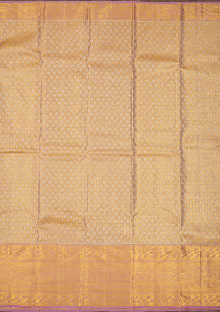 Lavender Zariwork Pure Silk Saree