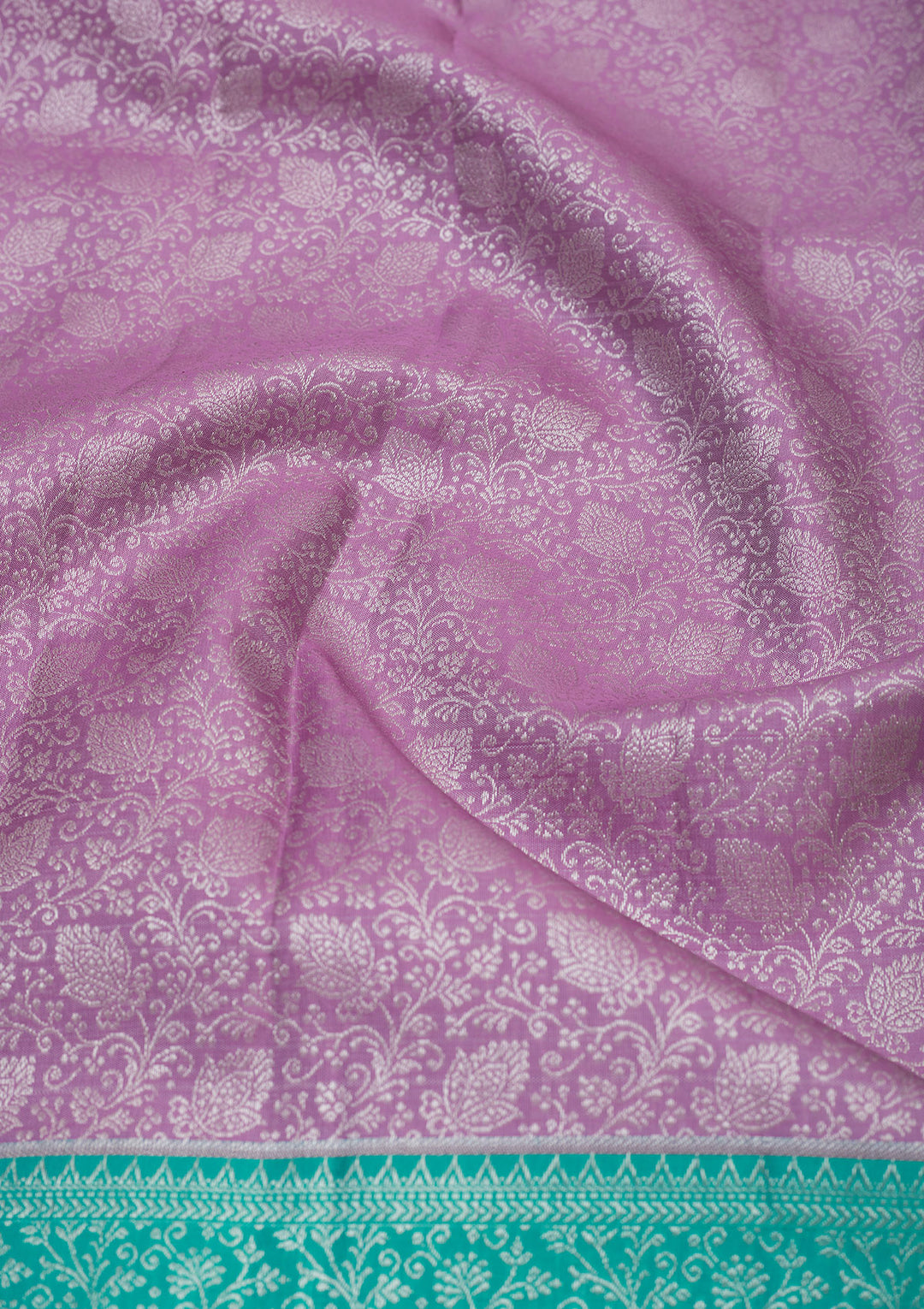 Lavender Zariwork Pure Silk Saree