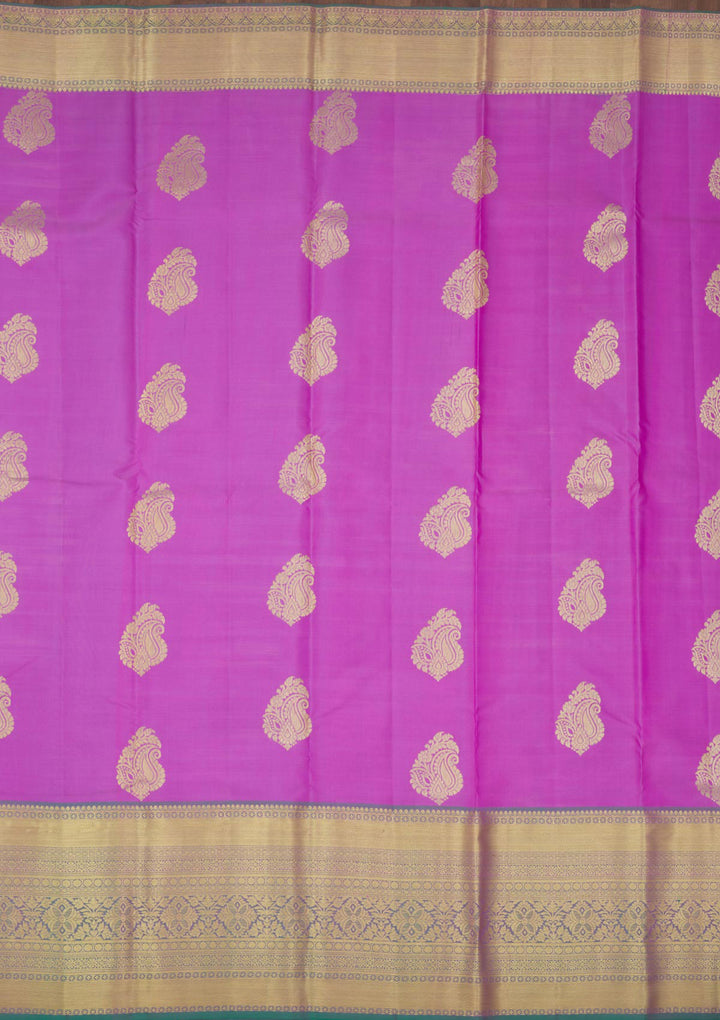 Lavender Zariwork Pure Silk Saree