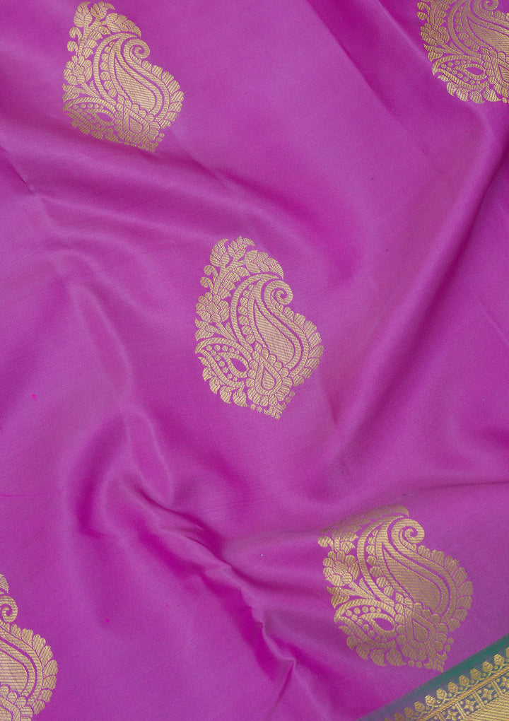 Lavender Zariwork Pure Silk Saree