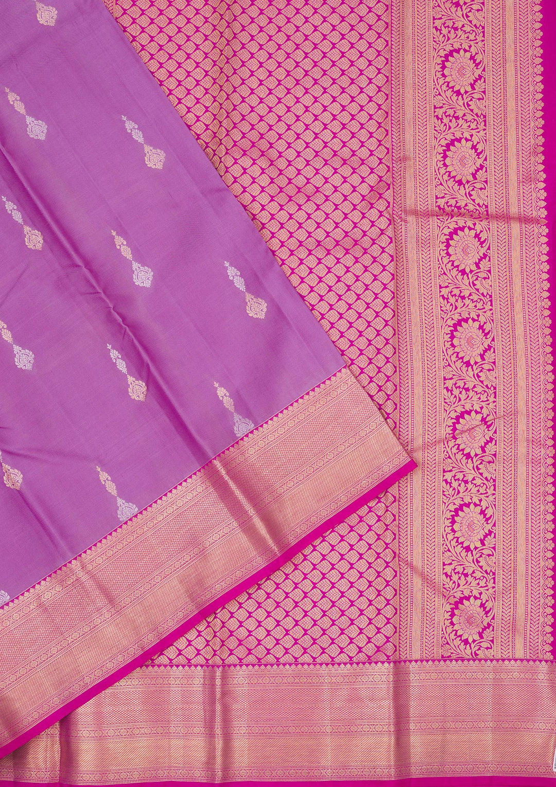 Lavender Zariwork Pure Silk Saree