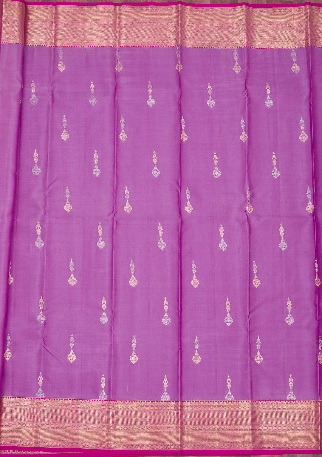 Lavender Zariwork Pure Silk Saree