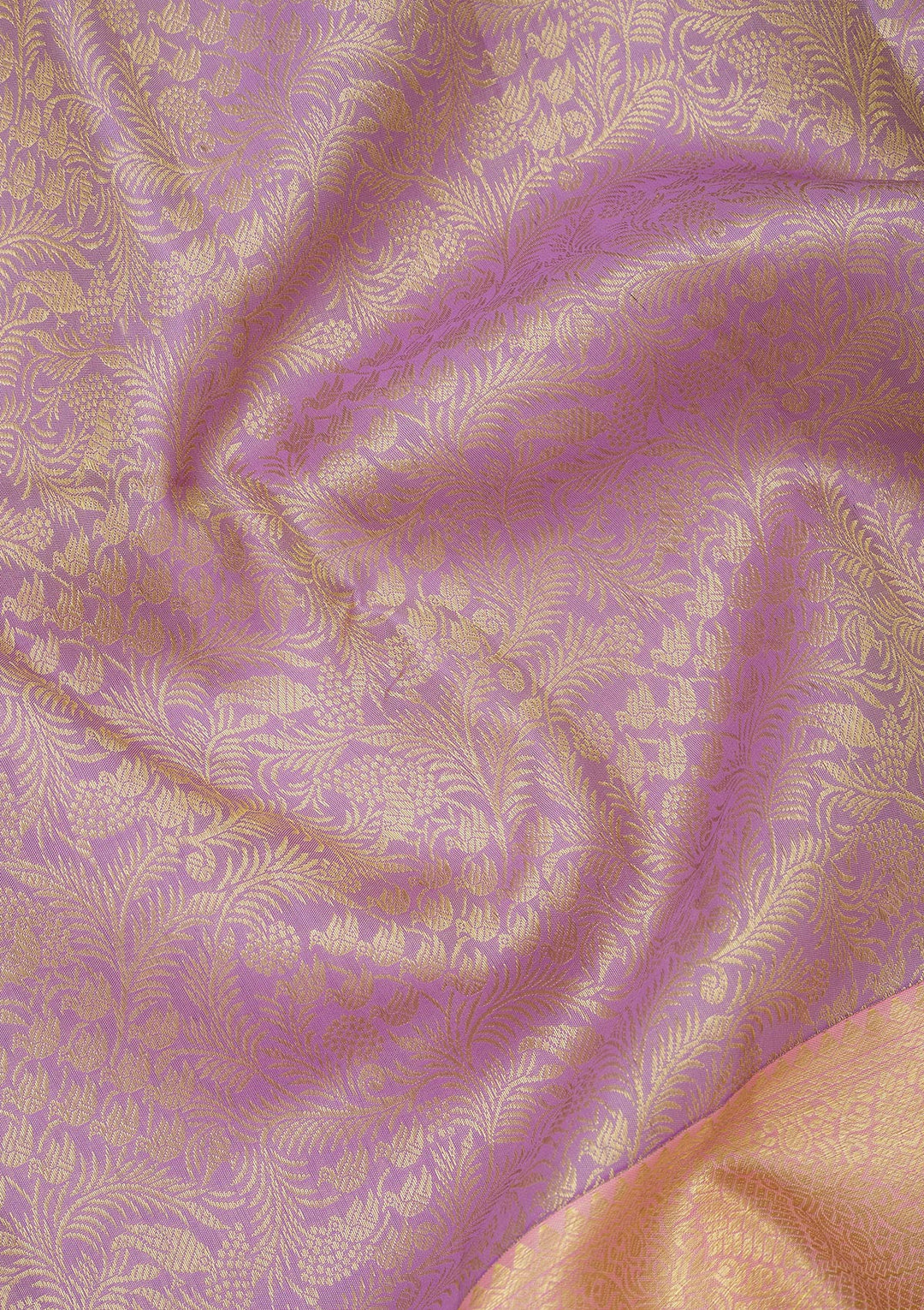 Lavender Zariwork Pure Silk Saree