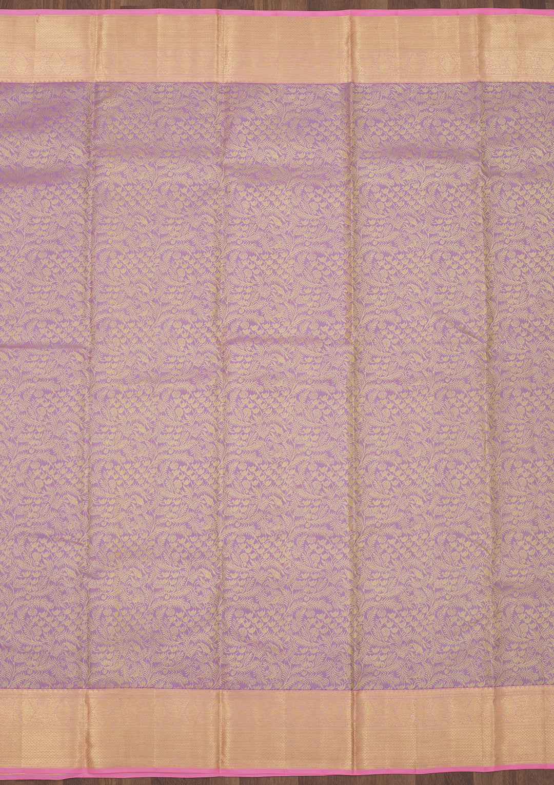 Lavender Zariwork Pure Silk Saree