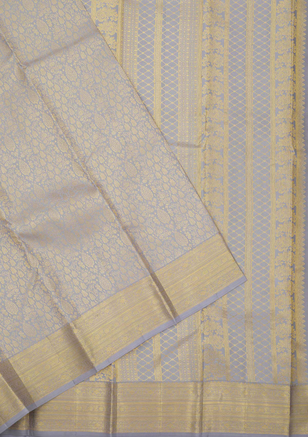 Lavender Zariwork Pure Silk Saree