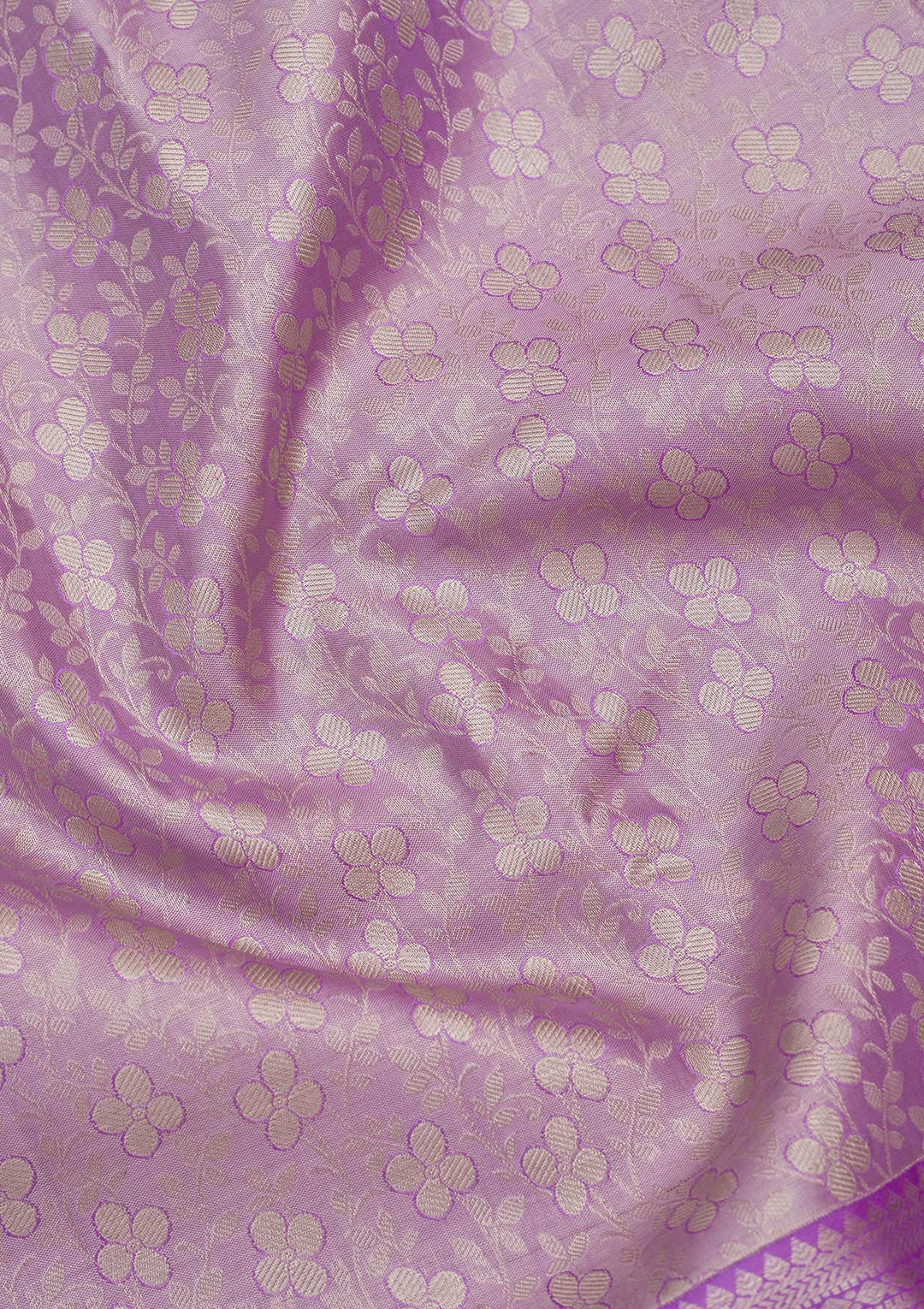 Lavender Zariwork Pure Silk Saree