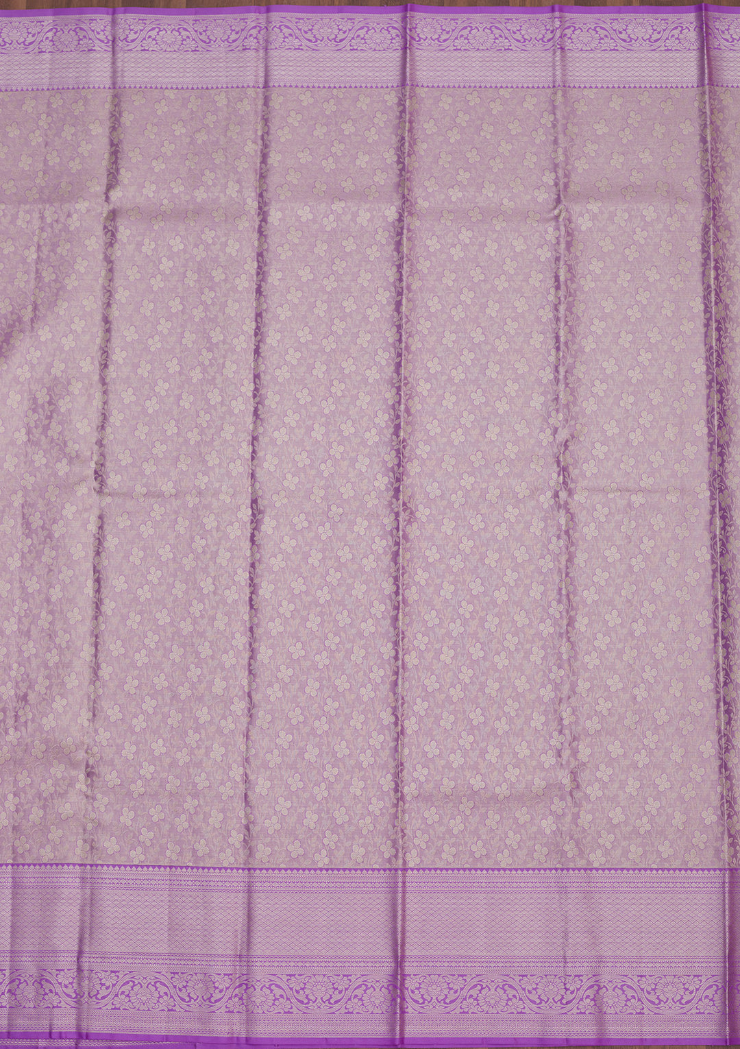 Lavender Zariwork Pure Silk Saree