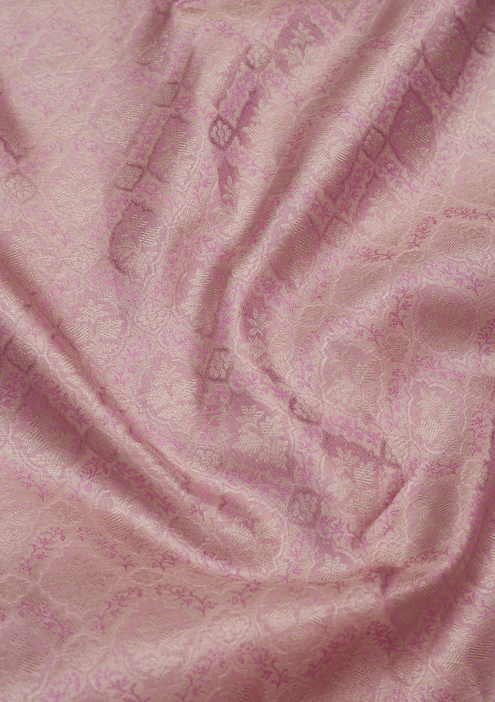 Lavender Zariwork Pure Silk Saree