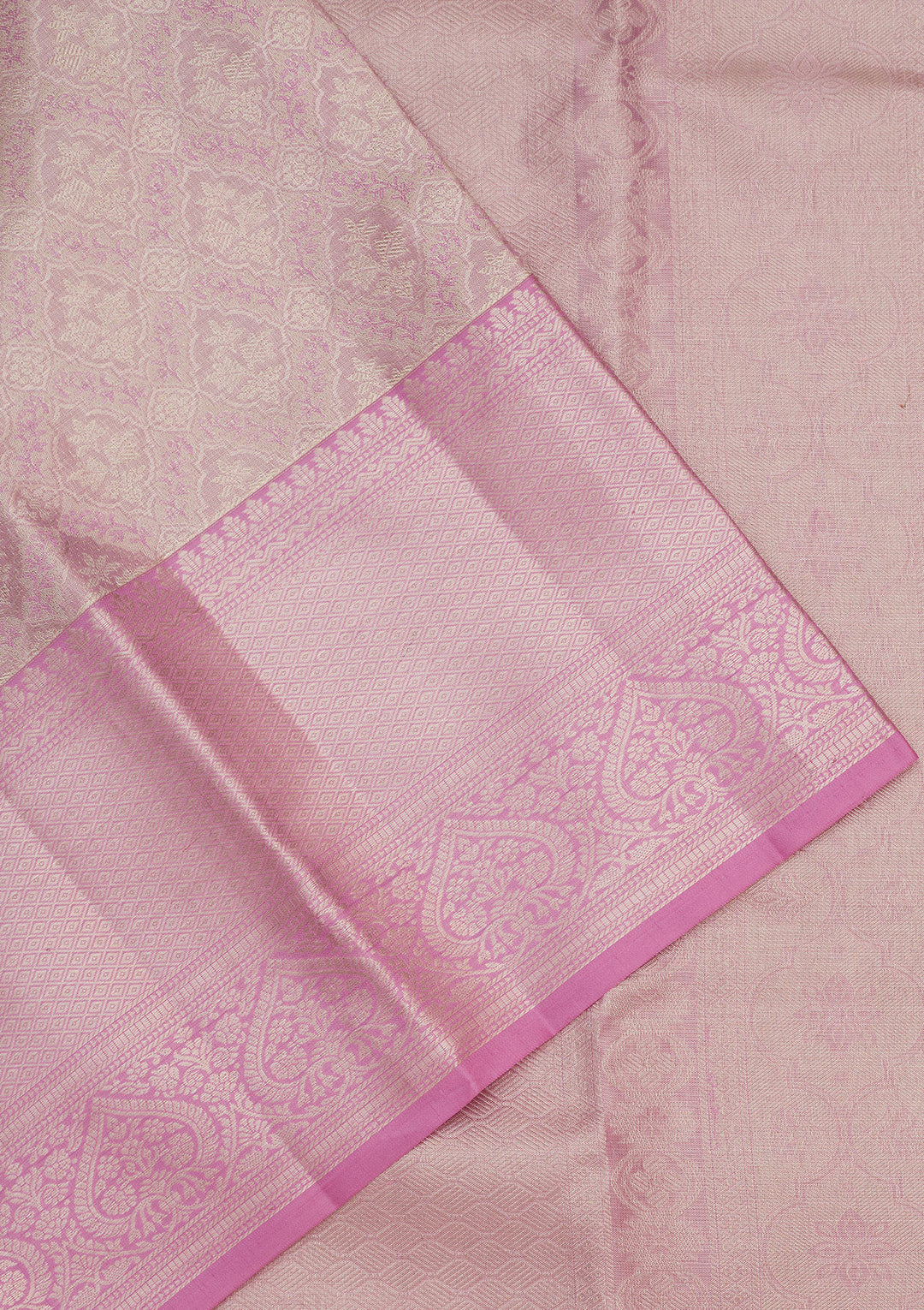 Lavender Zariwork Pure Silk Saree