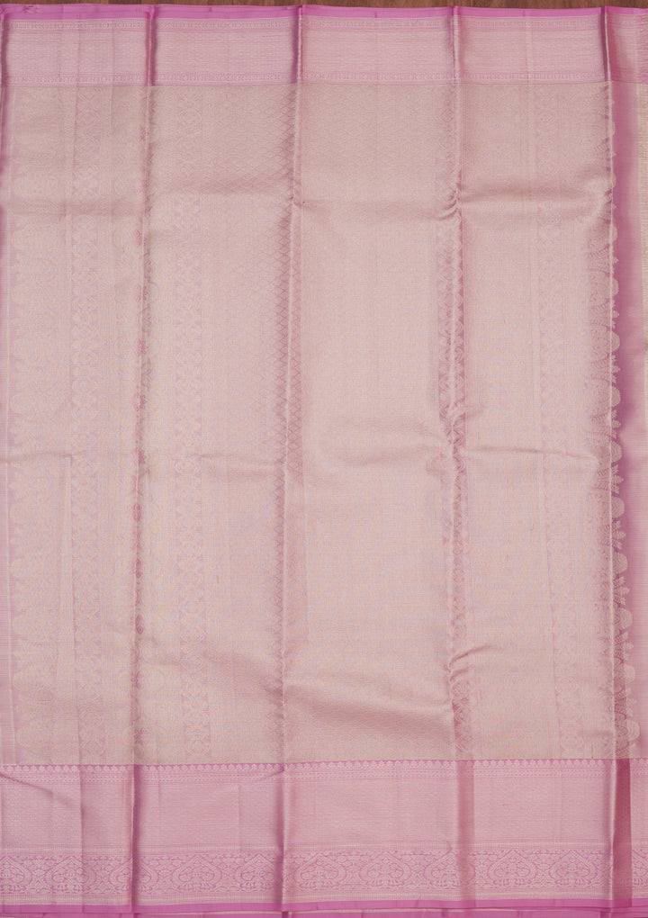 Lavender Zariwork Pure Silk Saree