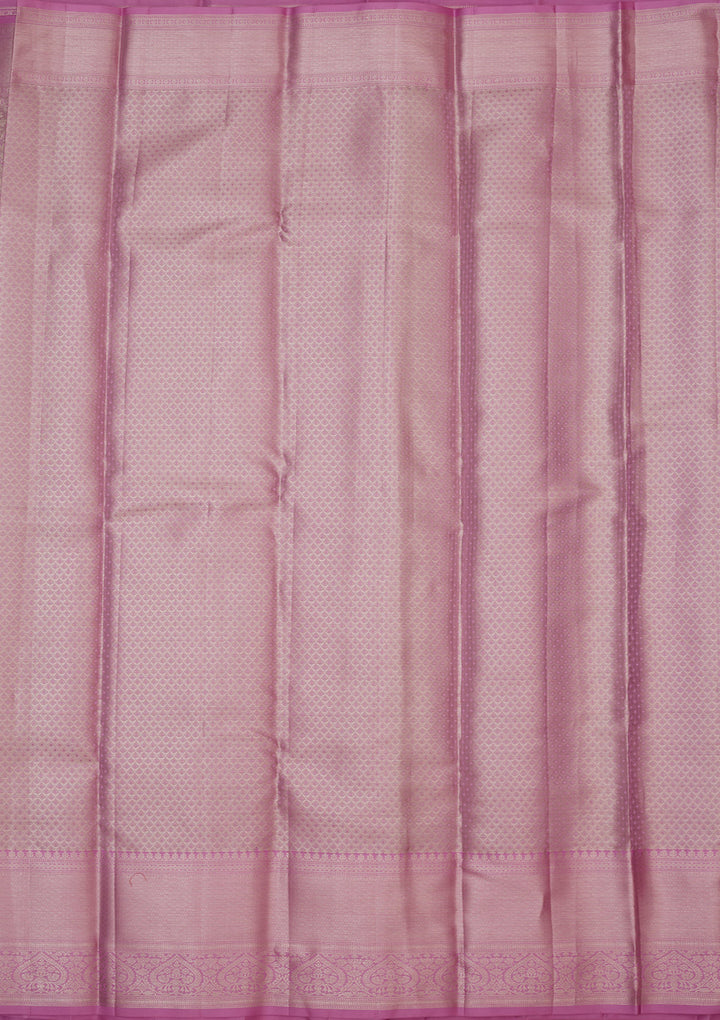 Lavender Zariwork Pure Silk Saree