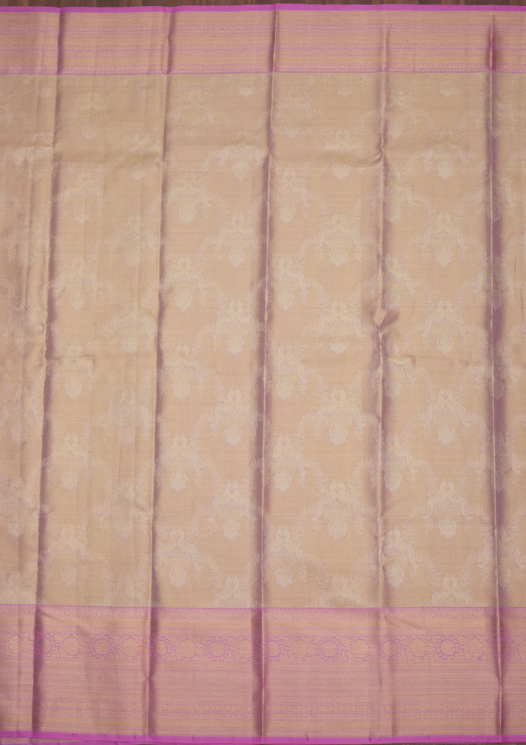 Lavender Zariwork Pure Silk Saree