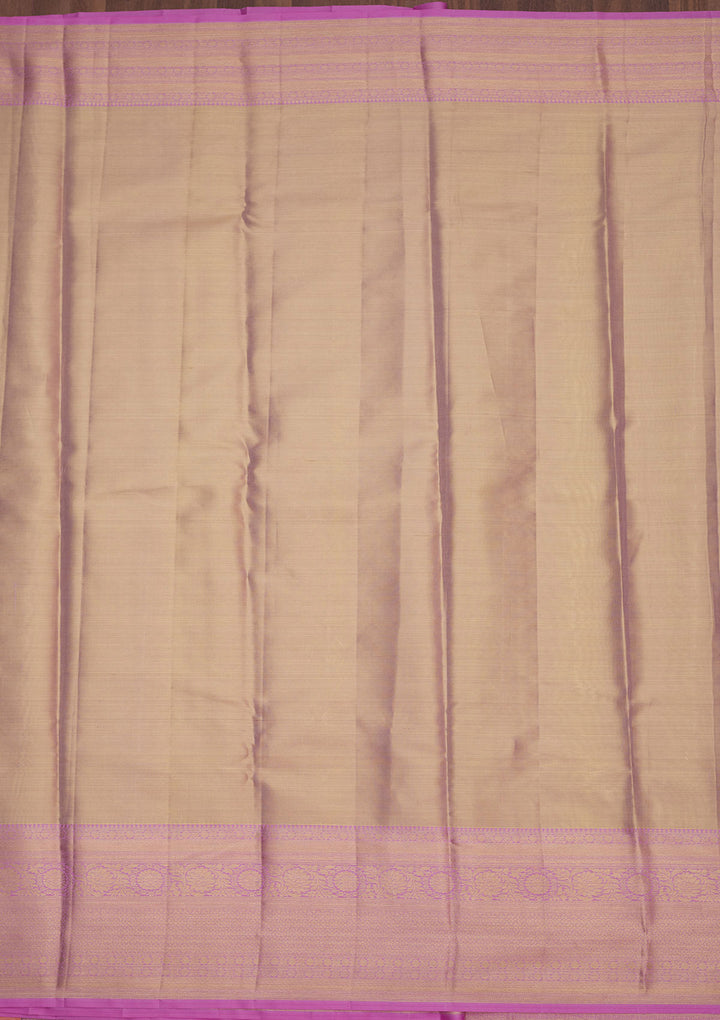 Lavender Zariwork Pure Silk Saree