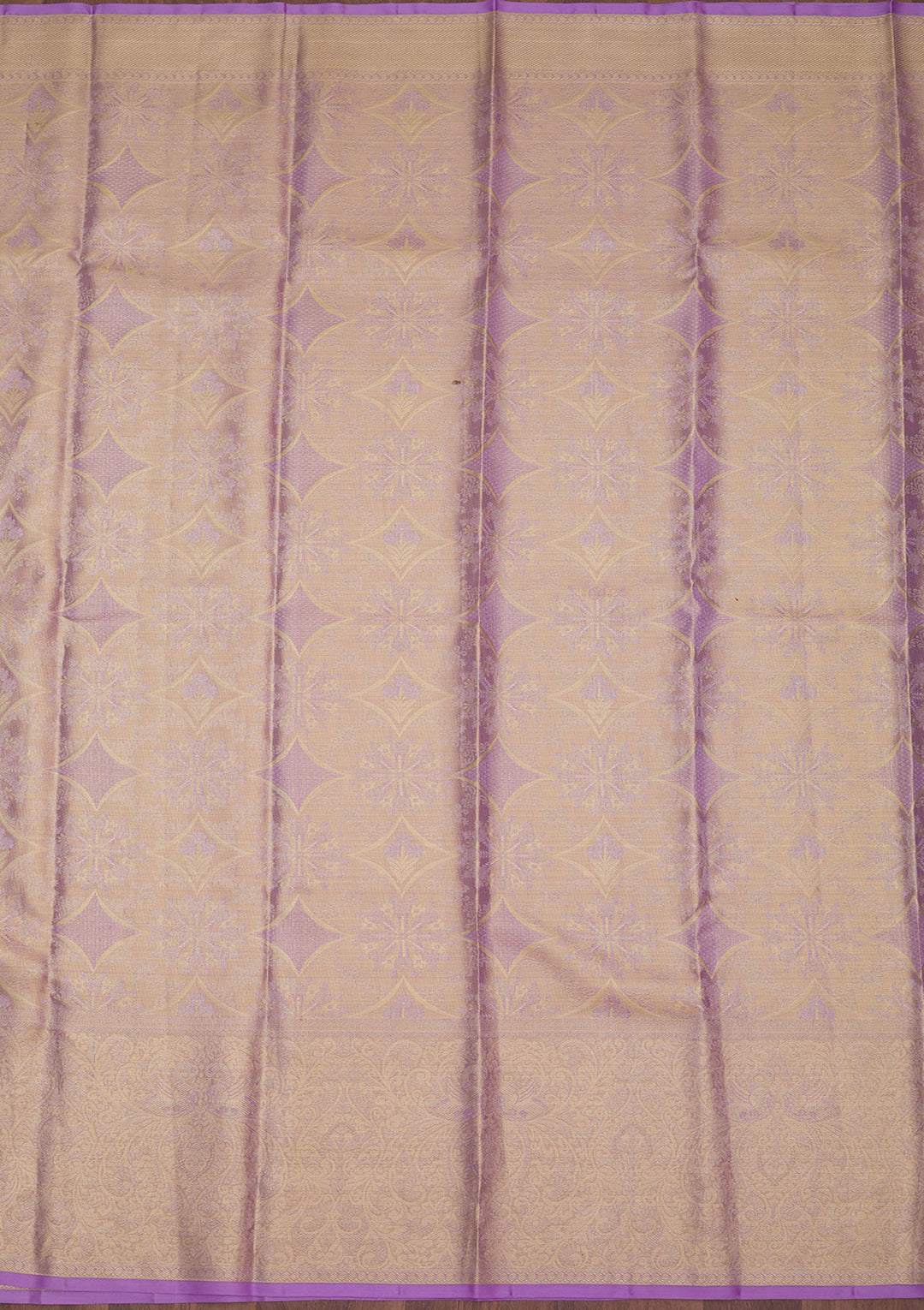 Lavender Zariwork Pure Silk Saree