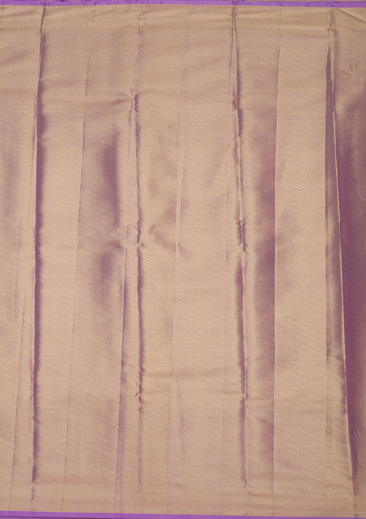 Lavender Zariwork Pure Silk Saree