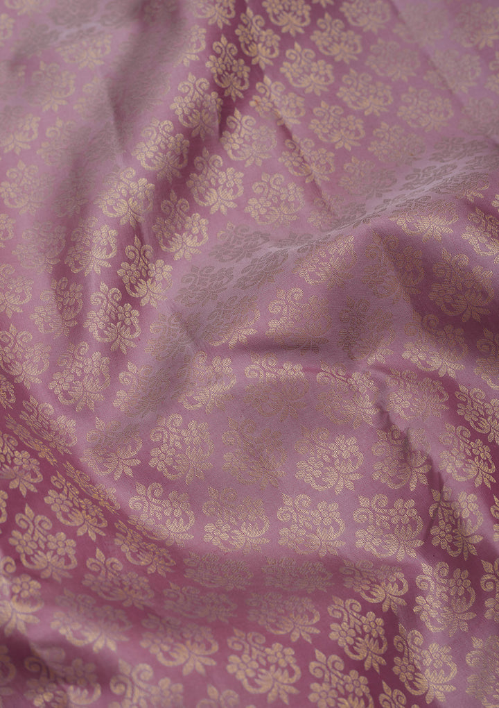 Lavender Zariwork Pure Silk Saree