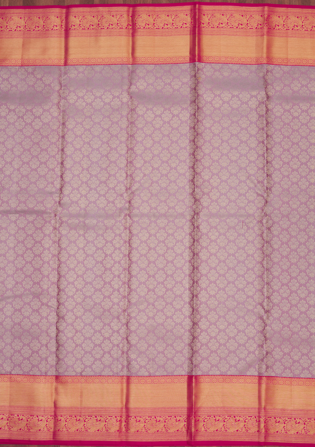 Lavender Zariwork Pure Silk Saree