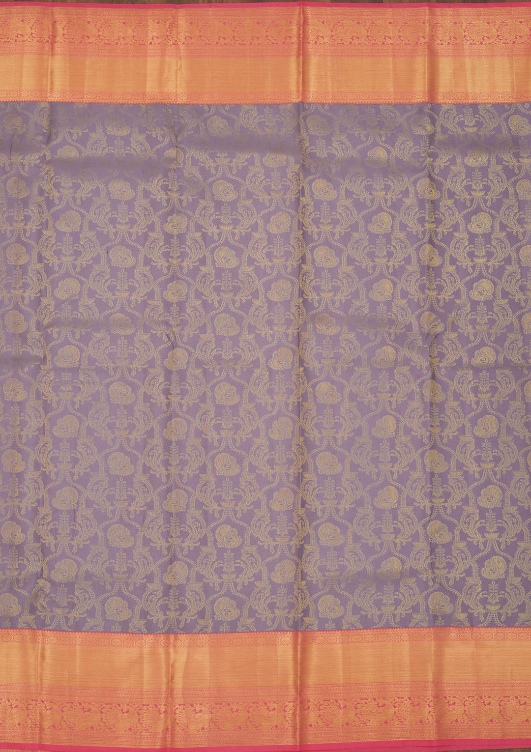 Lavender Zariwork Pure Silk Saree