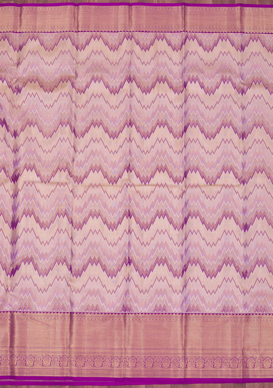 Lavender Zariwork Pure Silk Saree