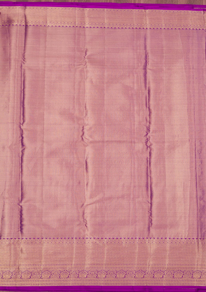 Lavender Zariwork Pure Silk Saree