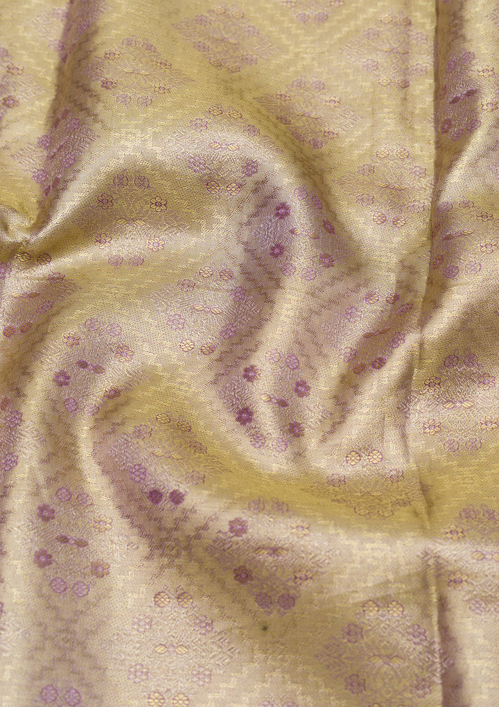 Lavender Zariwork Pure Silk Saree