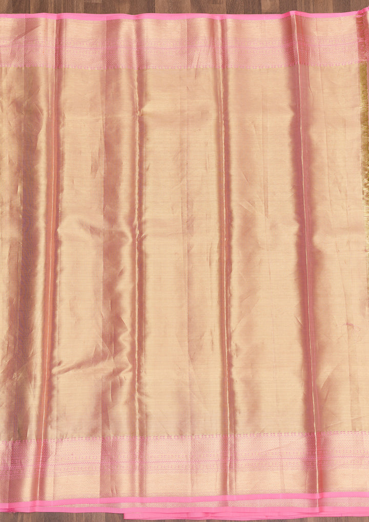 Lavender Zariwork Pure Silk Saree