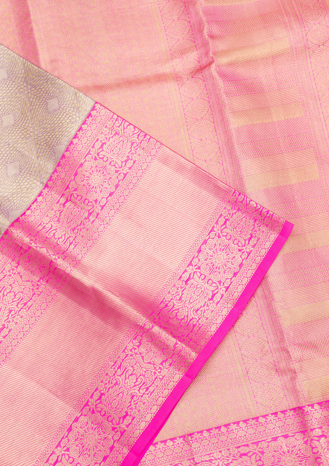 Lavender Zariwork Pure Silk Saree