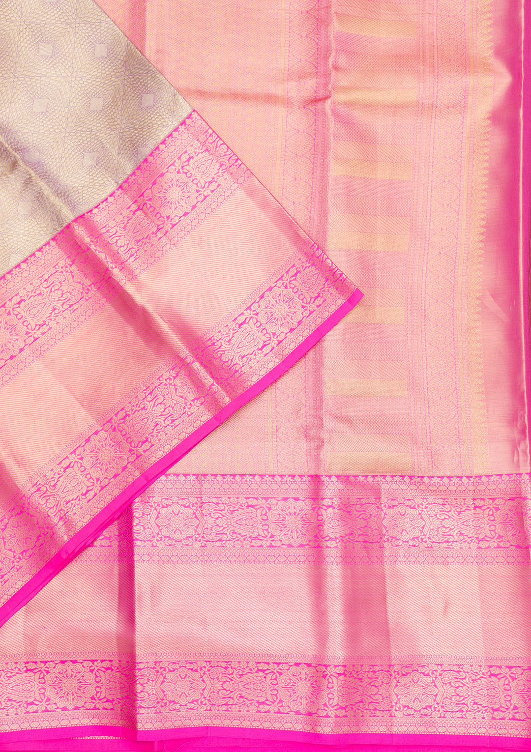 Lavender Zariwork Pure Silk Saree