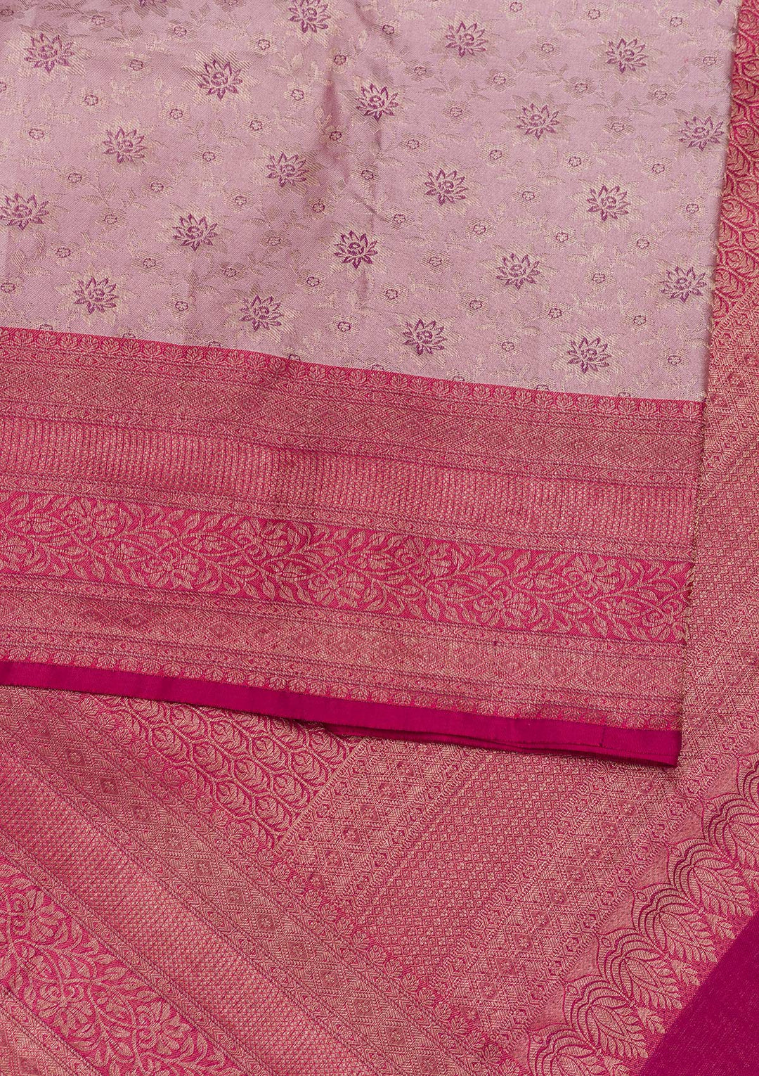 Lavender Zariwork Pure Silk Saree