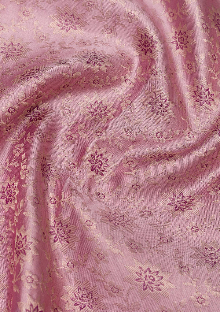 Lavender Zariwork Pure Silk Saree