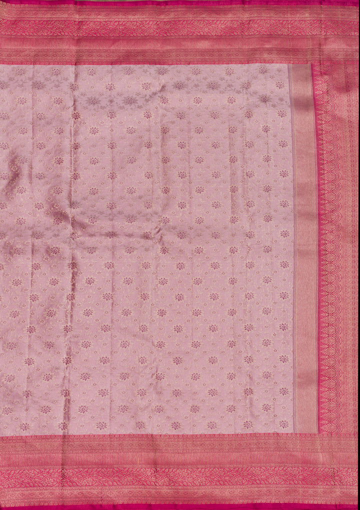 Lavender Zariwork Pure Silk Saree