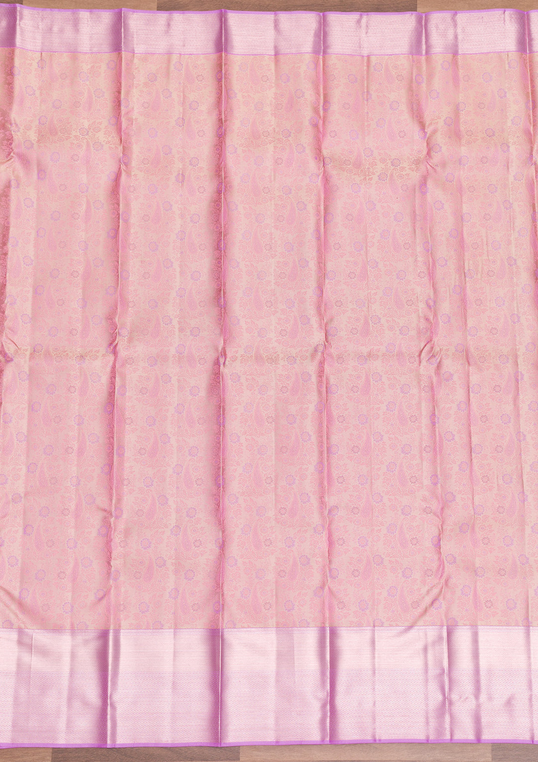 Lavender Zariwork Pure Silk Saree-Koskii