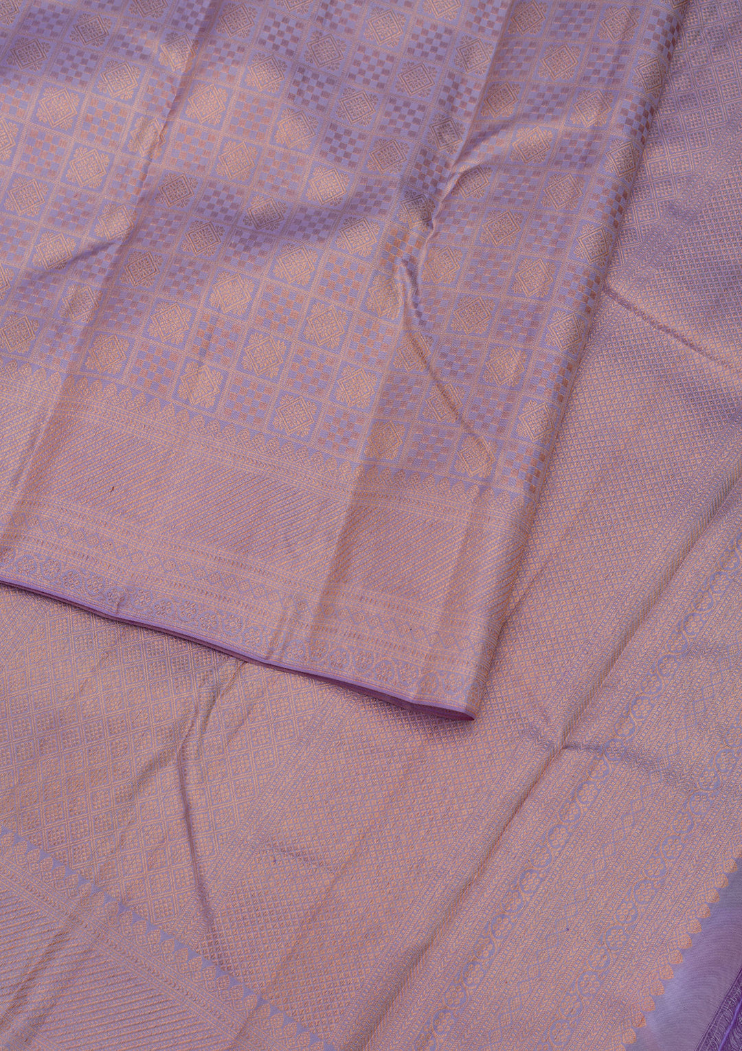 Lavender Zariwork Pure Silk Saree