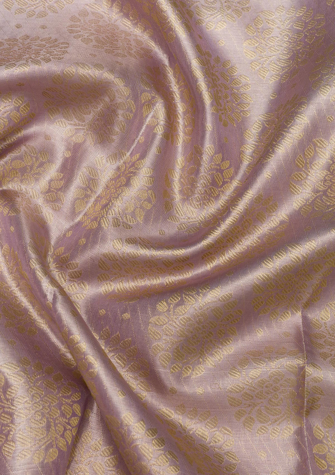Lavender Zariwork Kanjivaram Pure Silk Saree