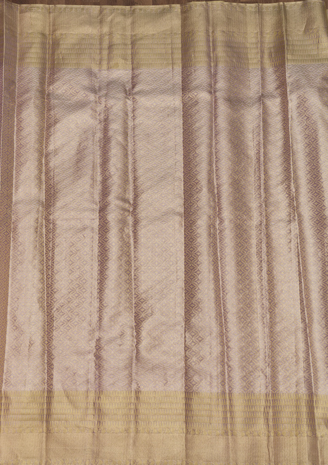 Lavender Zariwork Kanjivaram Pure Silk Saree