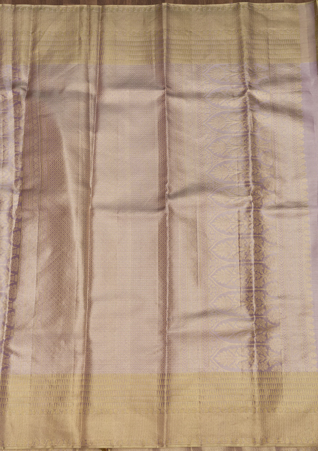 Lavender Zariwork Kanjivaram Pure Silk Saree