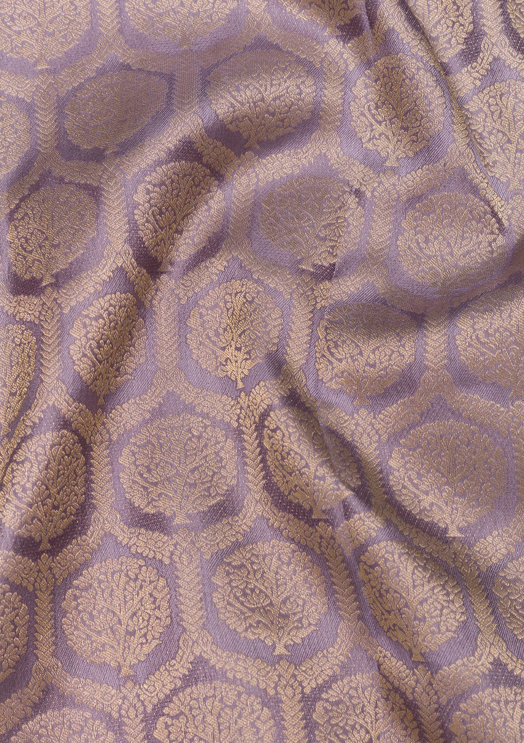 Lavender Zariwork Pure Silk Saree