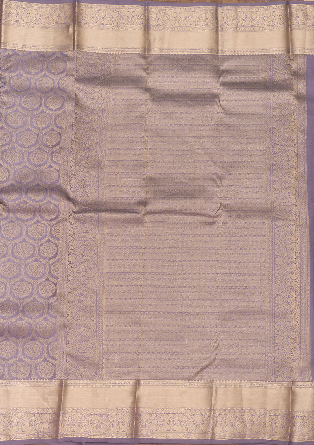 Lavender Zariwork Pure Silk Saree