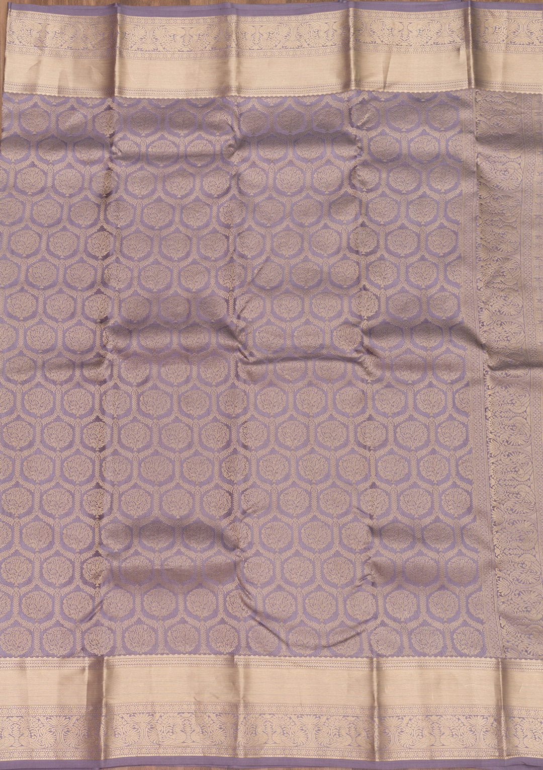 Lavender Zariwork Pure Silk Saree