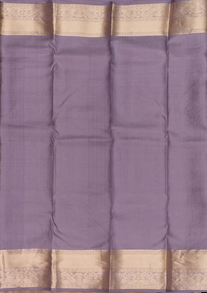 Lavender Zariwork Pure Silk Saree