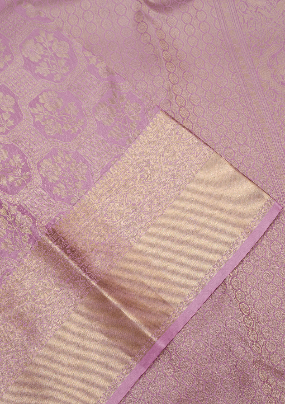 Lavender Zariwork Pure Silk Saree