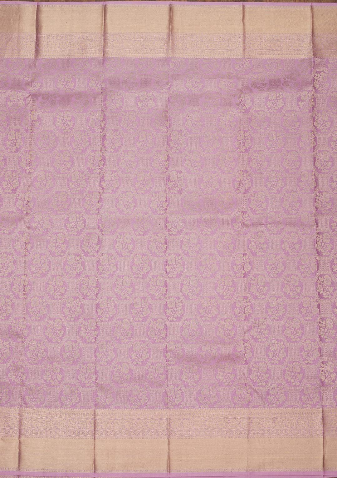 Lavender Zariwork Pure Silk Saree