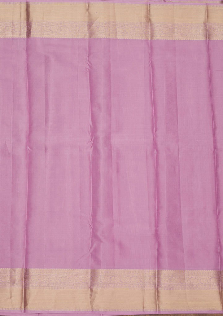 Lavender Zariwork Pure Silk Saree