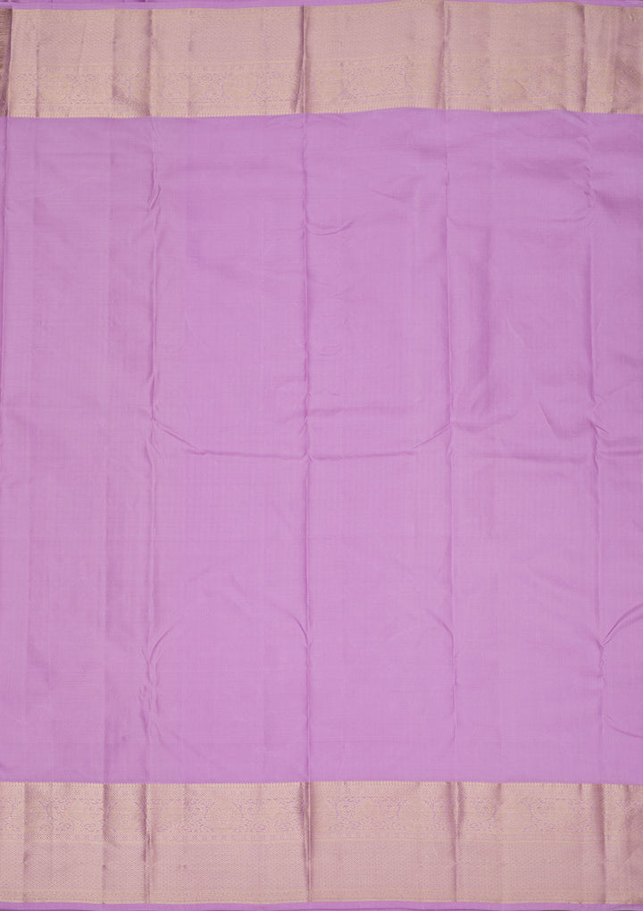 Lavender Zariwork Pure Silk Saree