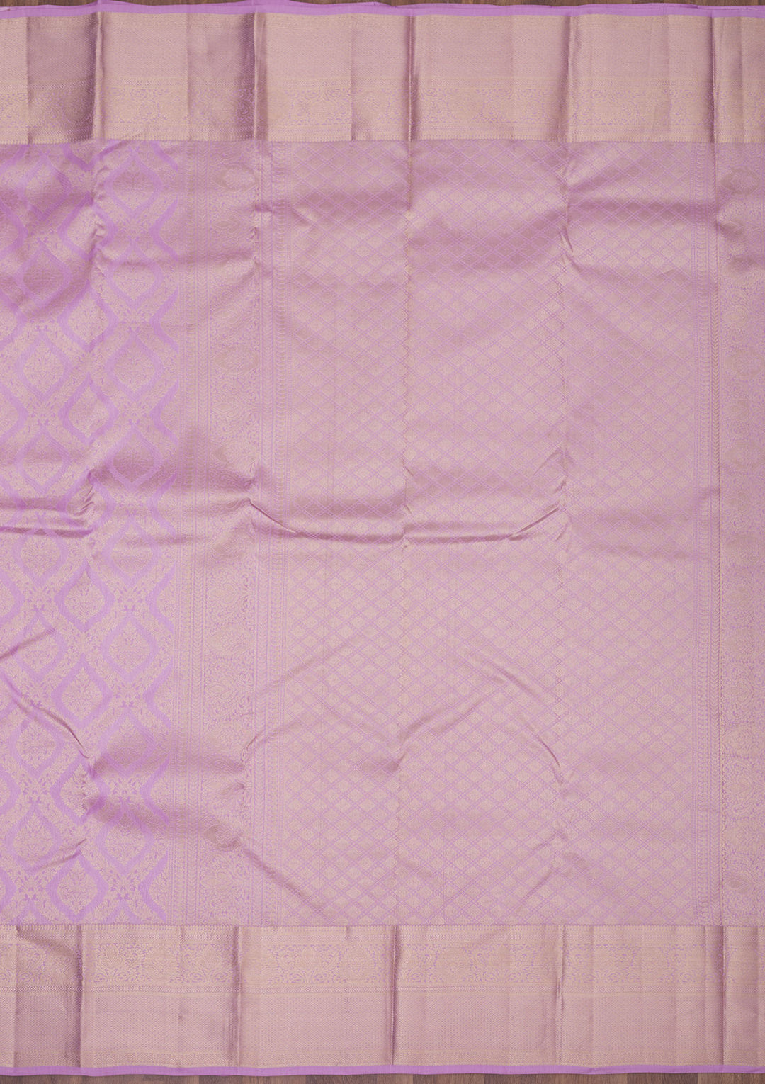 Lavender Zariwork Pure Silk Saree